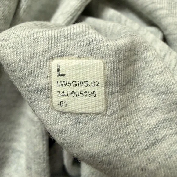 🍋 LULULEMON Gray Scuba Sweatpants with Embroidered Logo Size Large W5GI9S - Picture 12 of 16